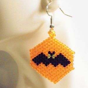 Halloween Bat Earrings